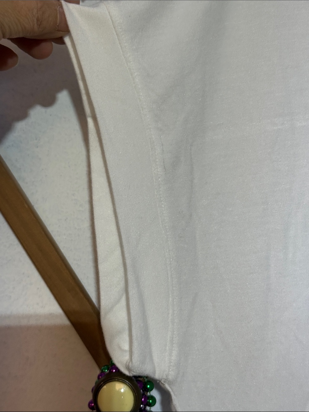 Tommy Bahama White V-Neck Short Sleeve Tee - Picture 4 of 5